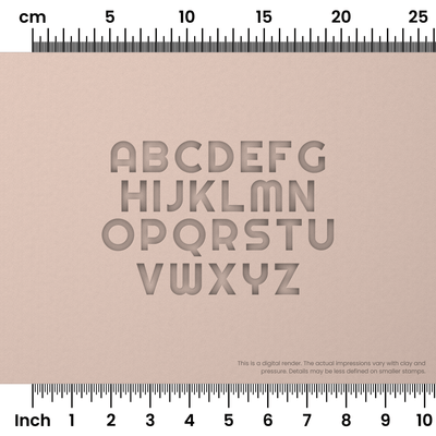 Righteous | All Caps | Alphabet Stamp Sets - Ceramind® Tools