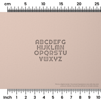 Righteous | All Caps | Alphabet Stamp Sets - Ceramind® Tools