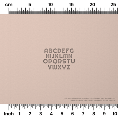Righteous | All Caps | Alphabet Stamp Sets - Ceramind® Tools