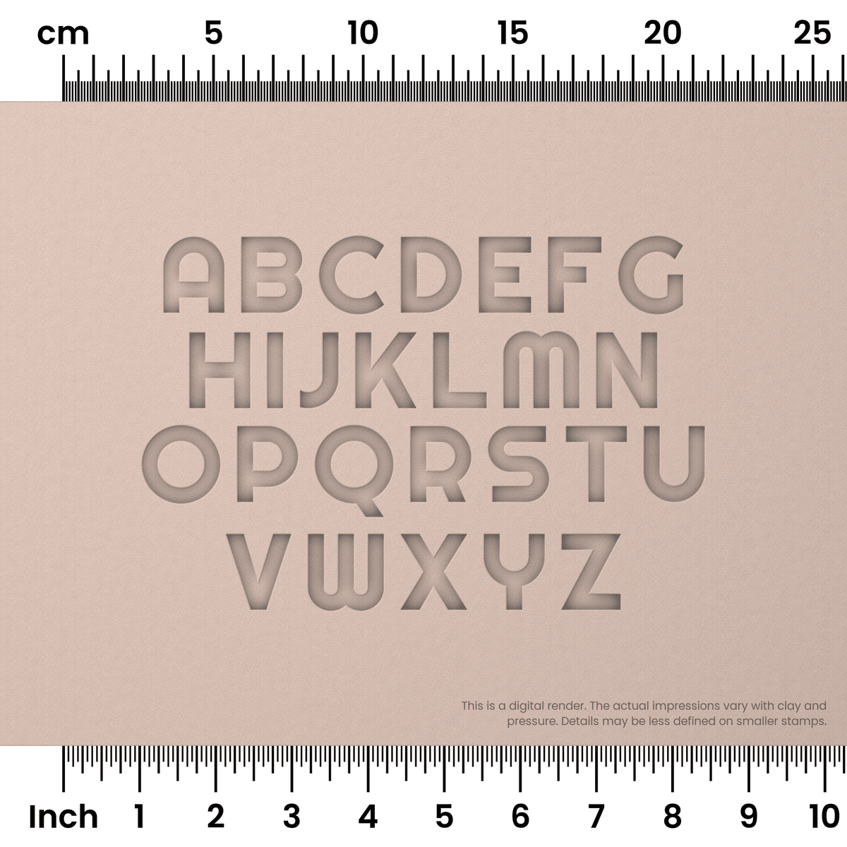 Righteous | All Caps | Alphabet Stamp Sets - Ceramind® Tools