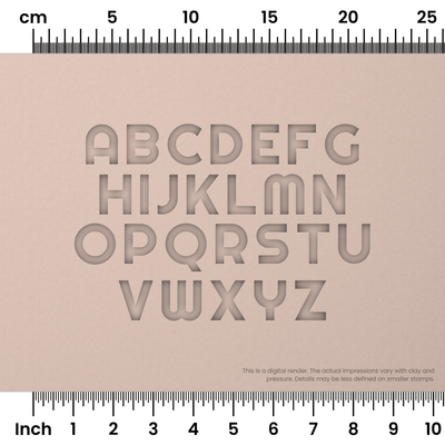 Righteous | All Caps | Alphabet Stamp Sets - Ceramind® Tools