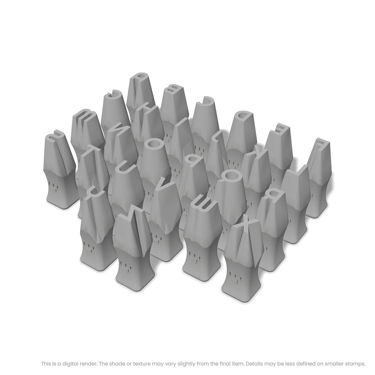 Righteous | All Caps | Alphabet Stamp Sets - Ceramind® Tools