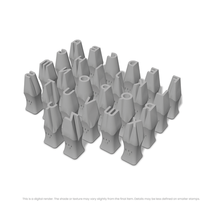 Righteous | All Caps | Alphabet Stamp Sets - Ceramind® Tools
