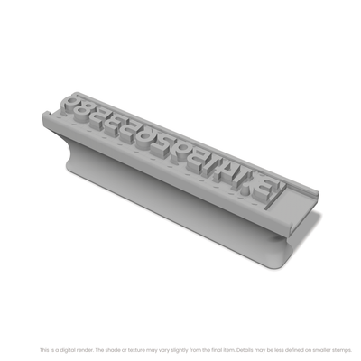 Righteous | Font Rail Stamp Sets | Letters, Numbers, and Symbols - Ceramind® Tools