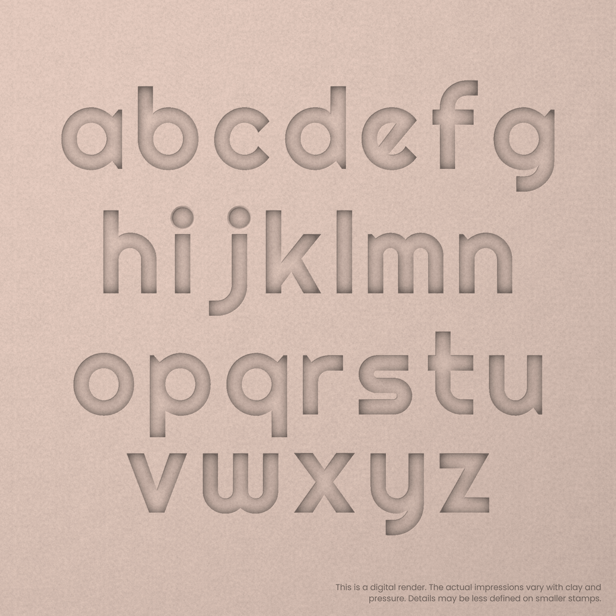 Righteous | Font Rail Stamp Sets | Letters, Numbers, and Symbols - Ceramind® Tools