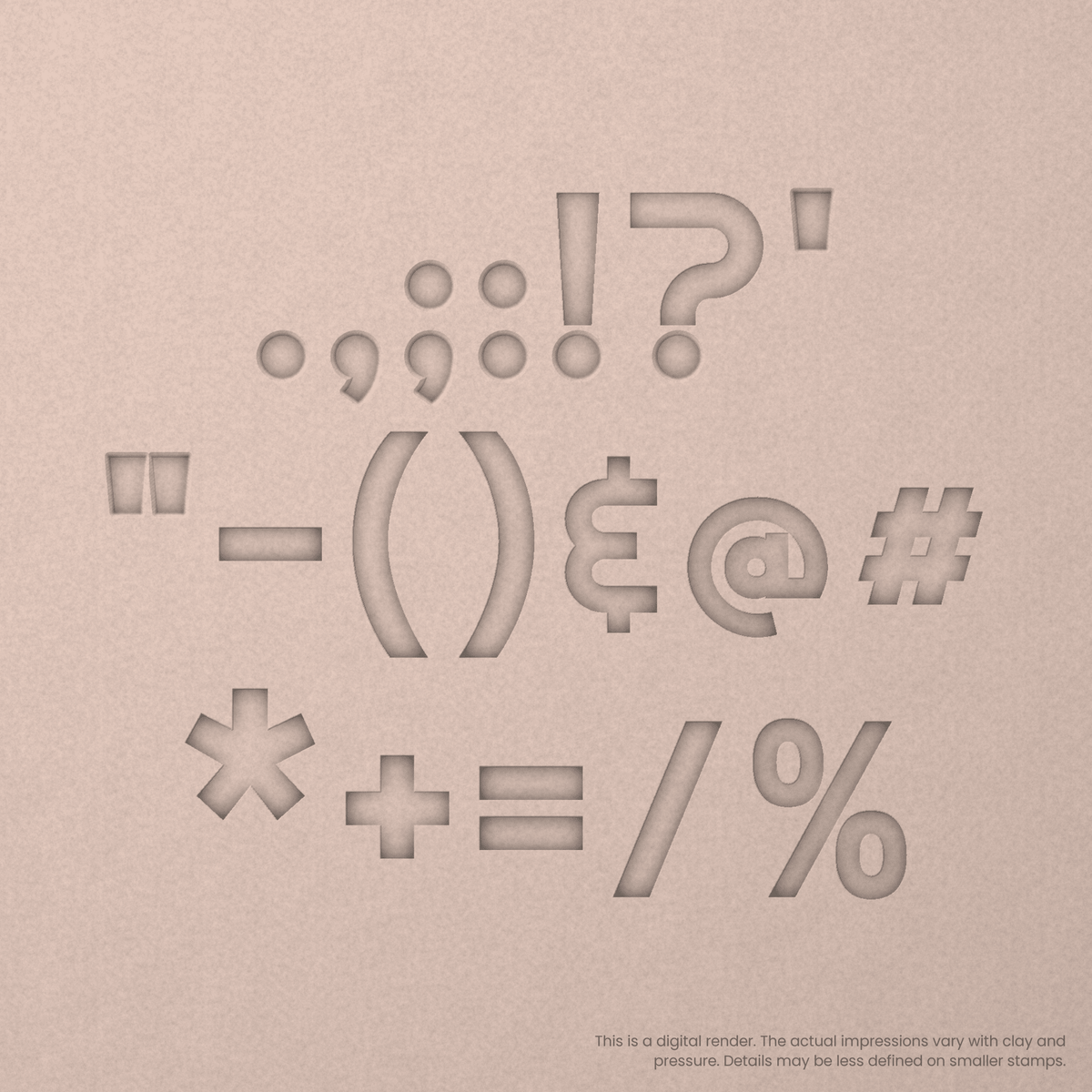 Righteous | Font Rail Stamp Sets | Letters, Numbers, and Symbols - Ceramind® Tools