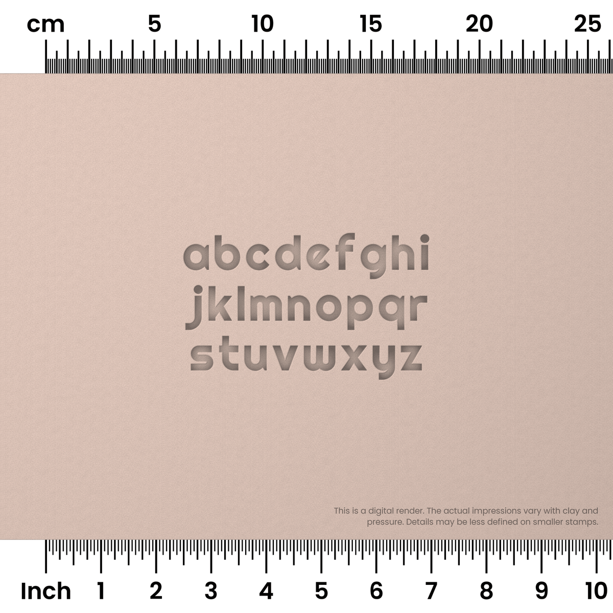 Righteous | Lowercase | Alphabet Stamp Sets - Ceramind® Tools