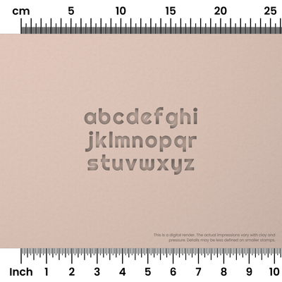 Righteous | Lowercase | Alphabet Stamp Sets - Ceramind® Tools
