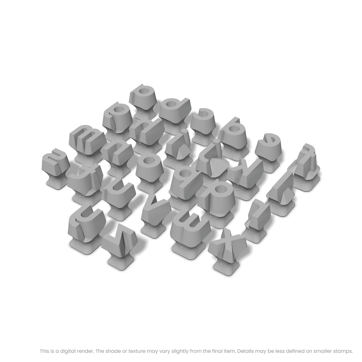Righteous | Lowercase | Alphabet Stamp Sets - Ceramind® Tools