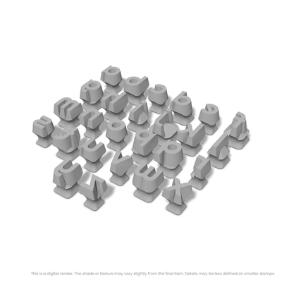 Righteous | Lowercase | Alphabet Stamp Sets - Ceramind® Tools