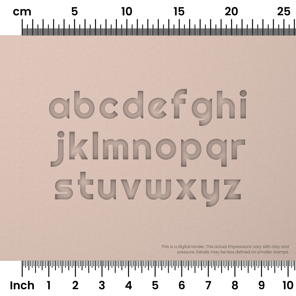 Righteous | Lowercase | Alphabet Stamp Sets - Ceramind® Tools