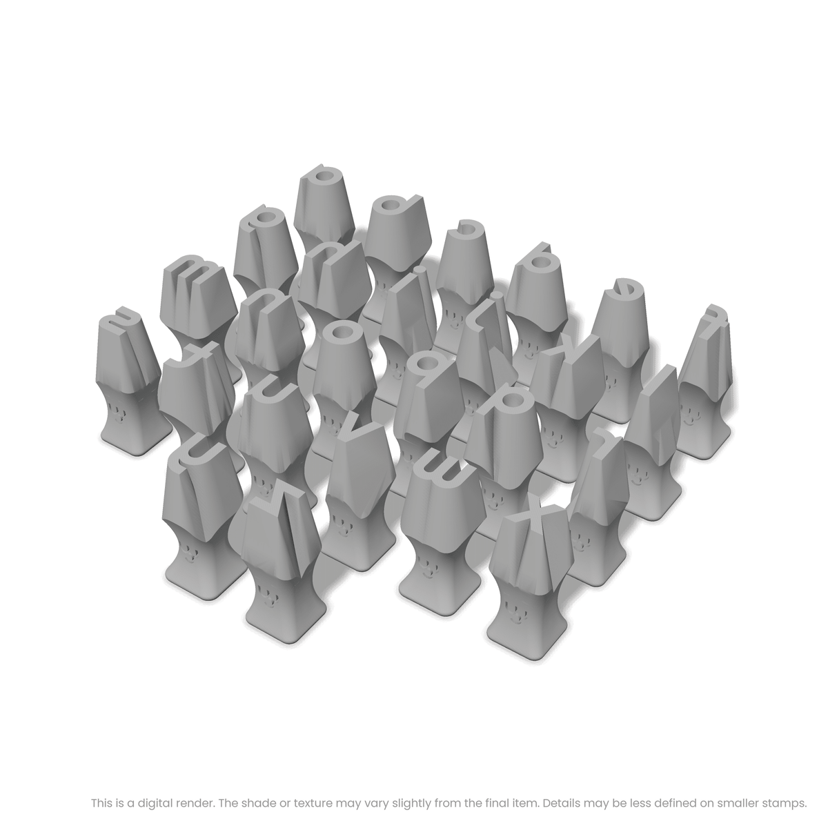 Righteous | Lowercase | Alphabet Stamp Sets - Ceramind® Tools