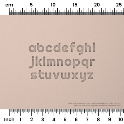 Righteous | Lowercase | Alphabet Stamp Sets - Ceramind® Tools