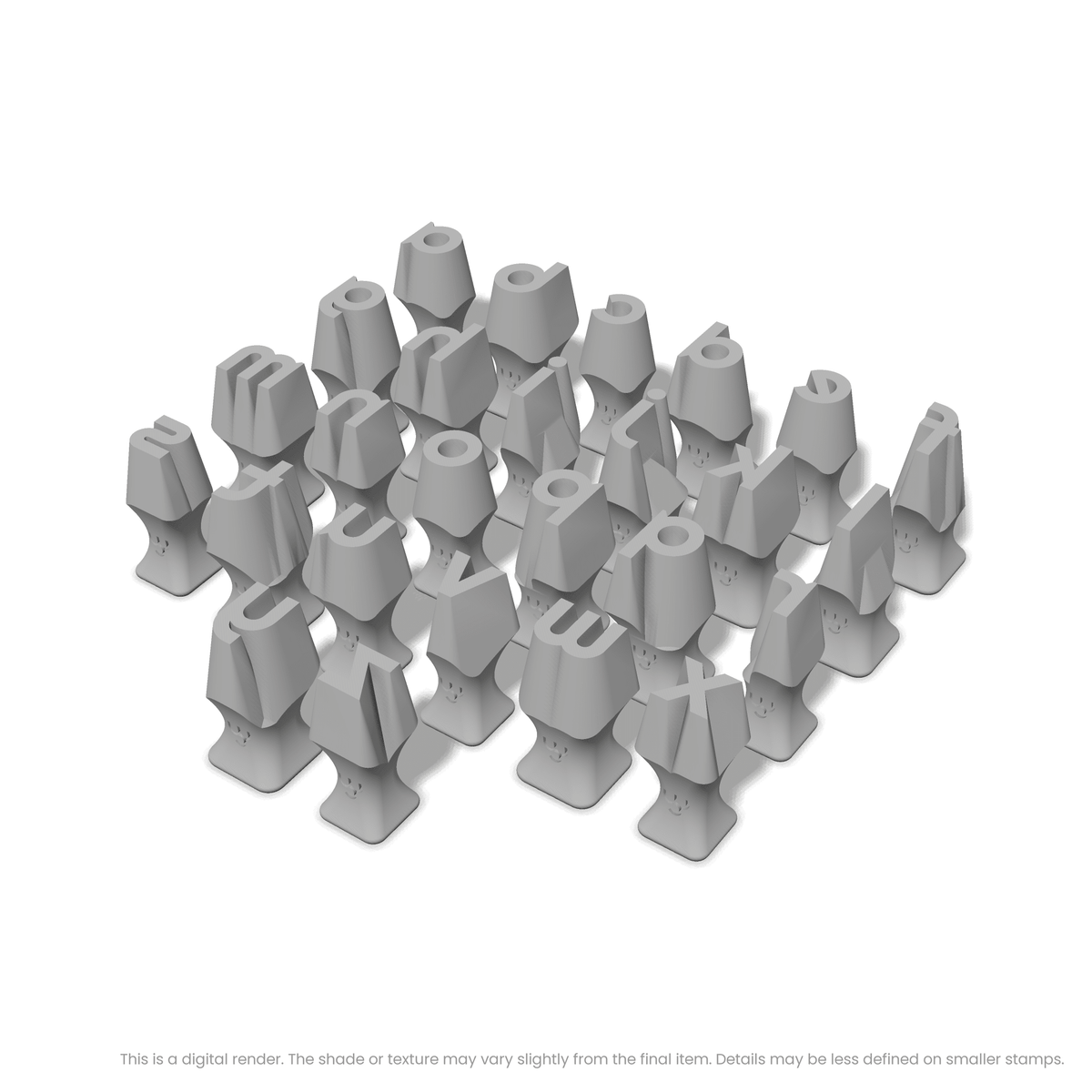 Righteous | Lowercase | Alphabet Stamp Sets - Ceramind® Tools
