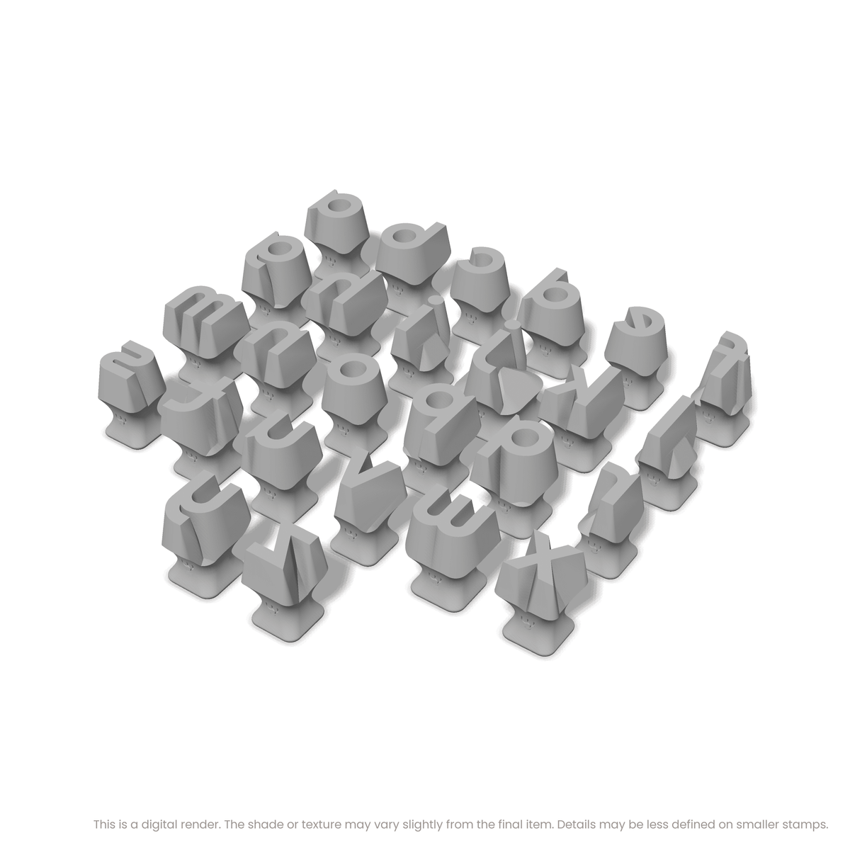 Righteous | Lowercase | Alphabet Stamp Sets - Ceramind® Tools