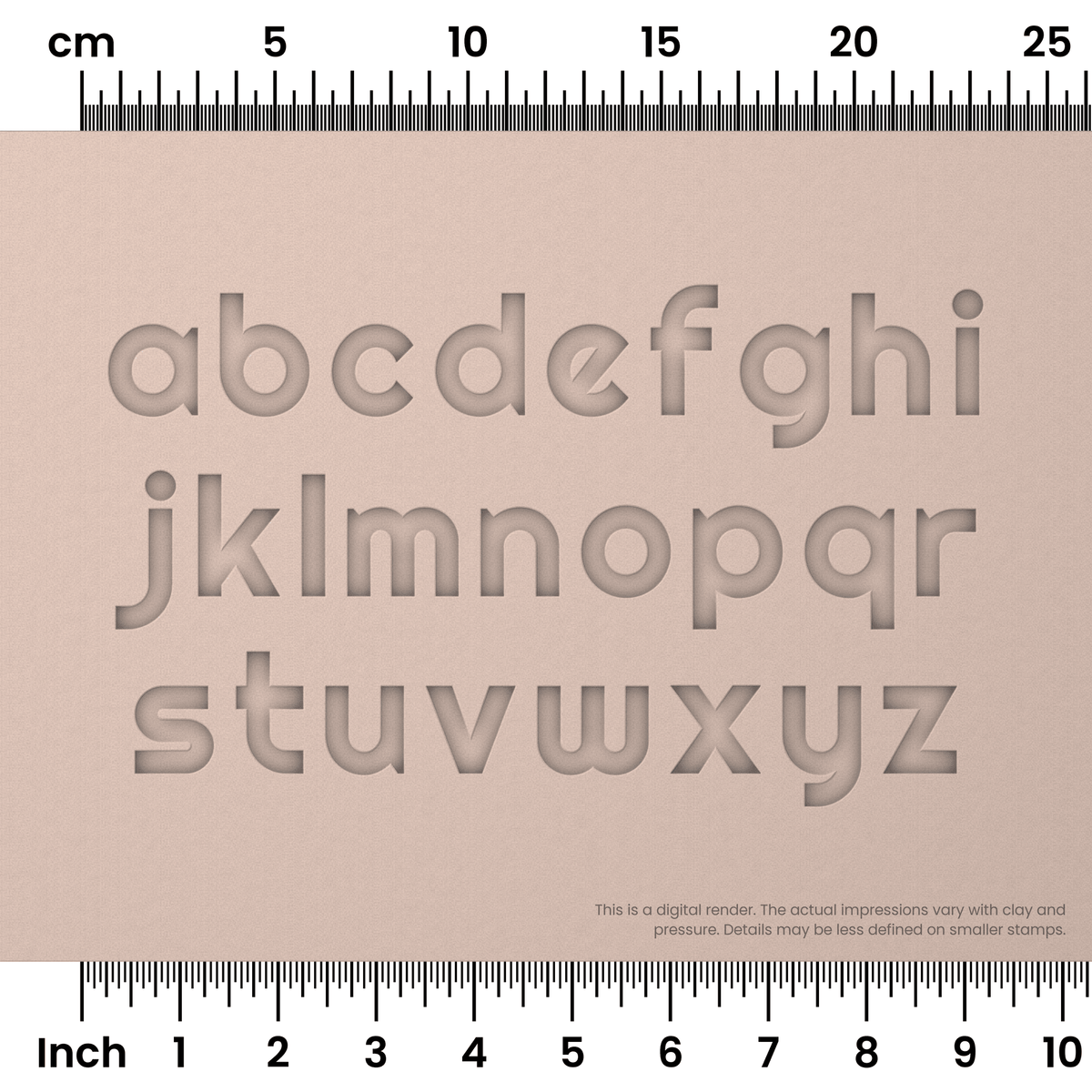 Righteous | Lowercase | Alphabet Stamp Sets - Ceramind® Tools