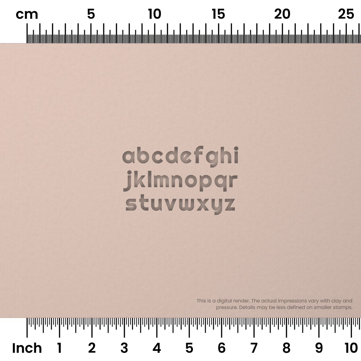 Righteous | Lowercase | Alphabet Stamp Sets - Ceramind® Tools