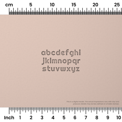 Righteous | Lowercase | Alphabet Stamp Sets - Ceramind® Tools