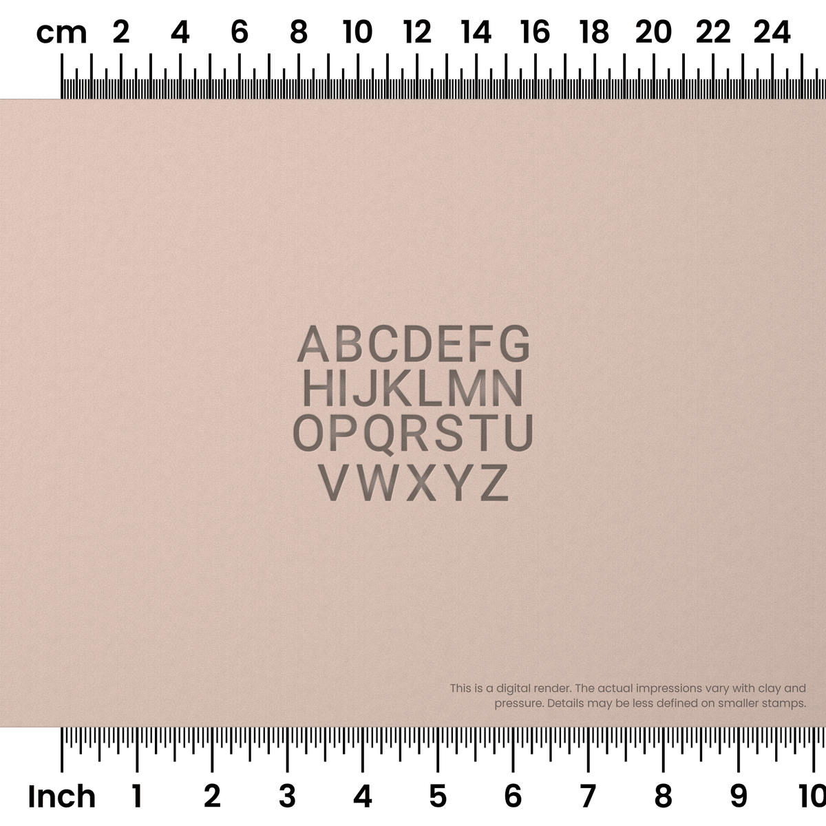 Roboto | All Caps | Alphabet Stamp Sets - Ceramind® Tools