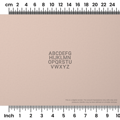 Roboto | All Caps | Alphabet Stamp Sets - Ceramind® Tools