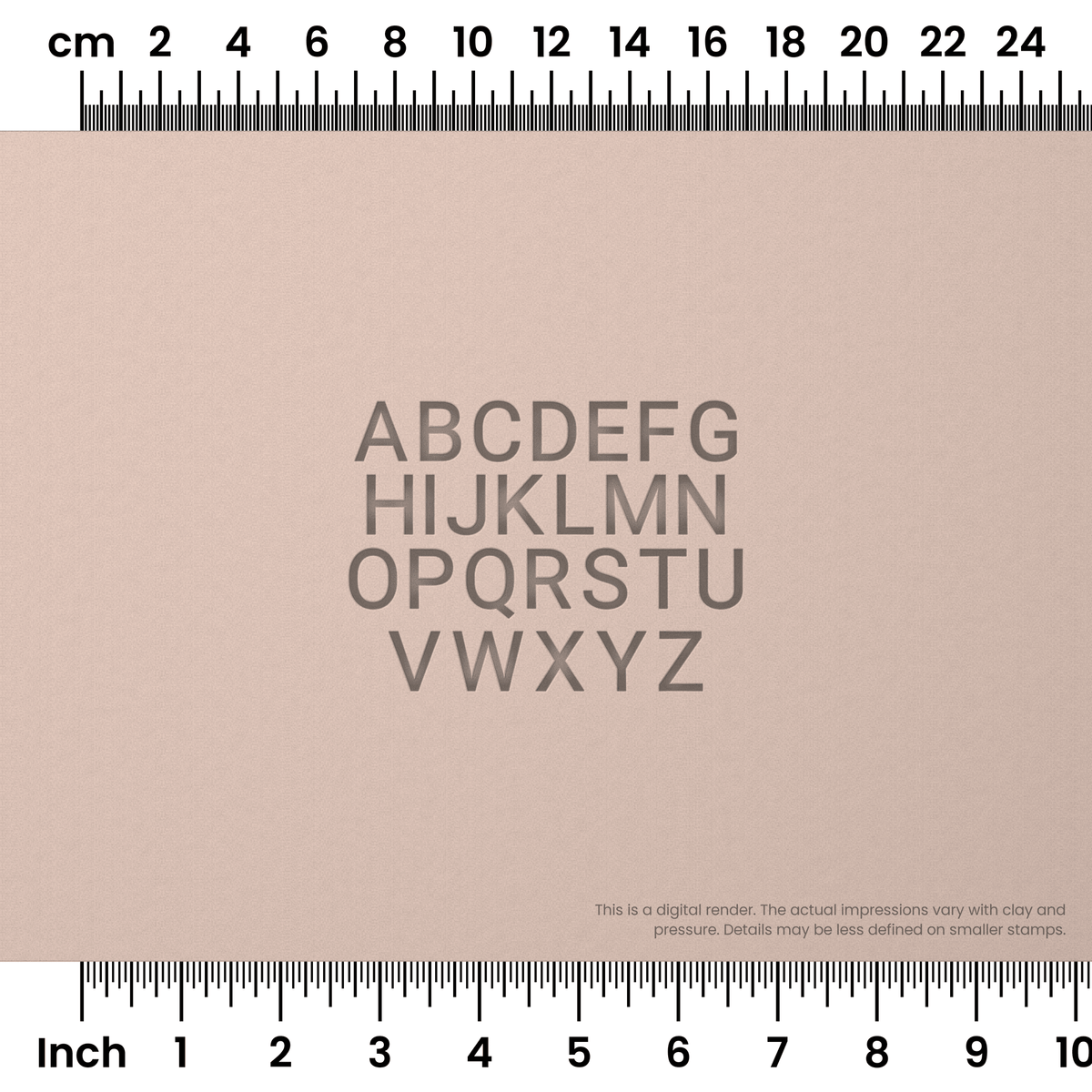 Roboto | All Caps | Alphabet Stamp Sets - Ceramind® Tools