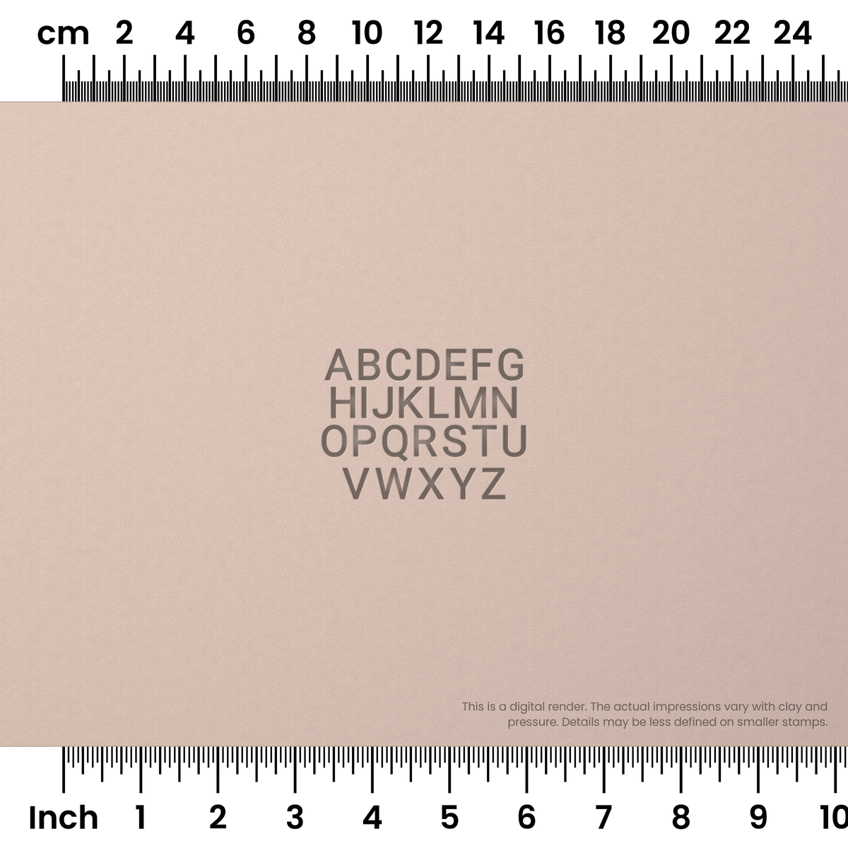 Roboto | All Caps | Alphabet Stamp Sets - Ceramind® Tools