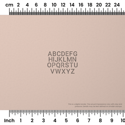 Roboto | All Caps | Alphabet Stamp Sets - Ceramind® Tools