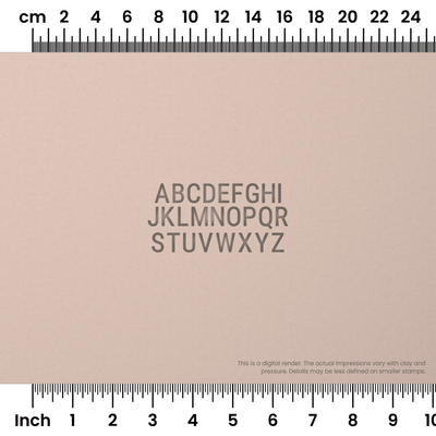Roboto Condensed | All Caps | Alphabet Stamp Sets - Ceramind® Tools