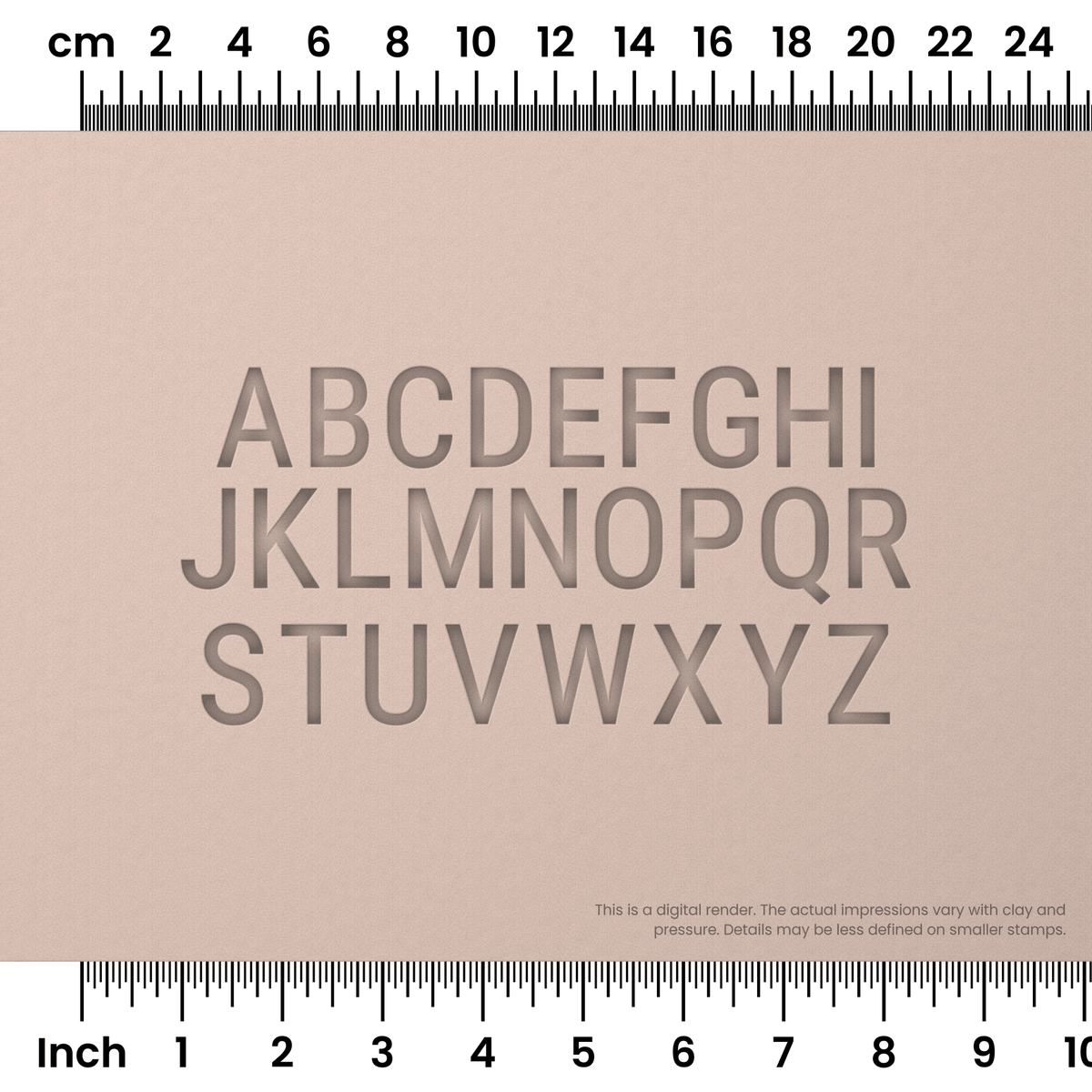 Roboto Condensed | All Caps | Alphabet Stamp Sets - Ceramind® Tools