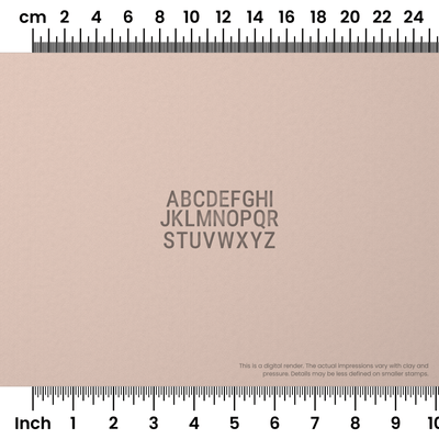 Roboto Condensed | All Caps | Alphabet Stamp Sets - Ceramind® Tools