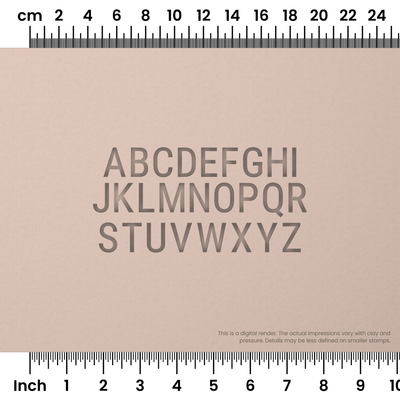 Roboto Condensed | All Caps | Alphabet Stamp Sets - Ceramind® Tools