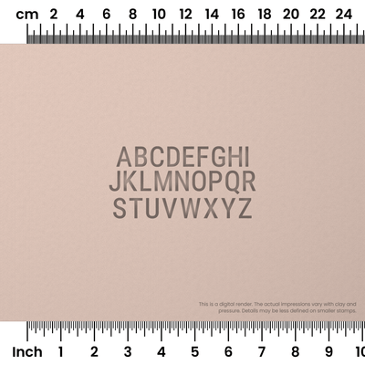 Roboto Condensed | All Caps | Alphabet Stamp Sets - Ceramind® Tools