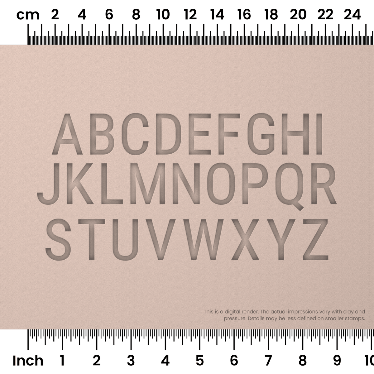Roboto Condensed | All Caps | Alphabet Stamp Sets - Ceramind® Tools