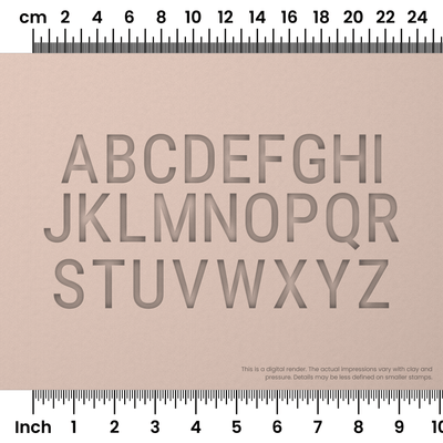 Roboto Condensed | All Caps | Alphabet Stamp Sets - Ceramind® Tools