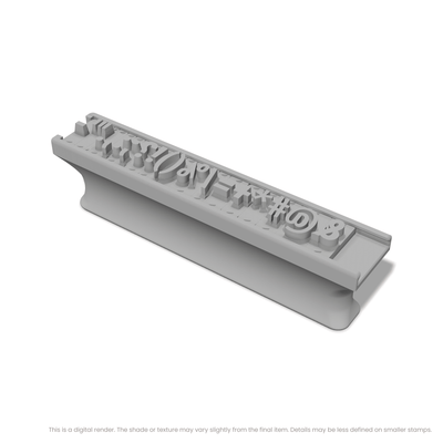Roboto Condensed | Font Rail Stamp Sets | Letters, Numbers, and Symbols - Ceramind® Tools