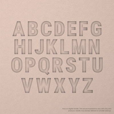 Roboto Condensed | Font Rail Stamp Sets | Letters, Numbers, and Symbols - Ceramind® Tools