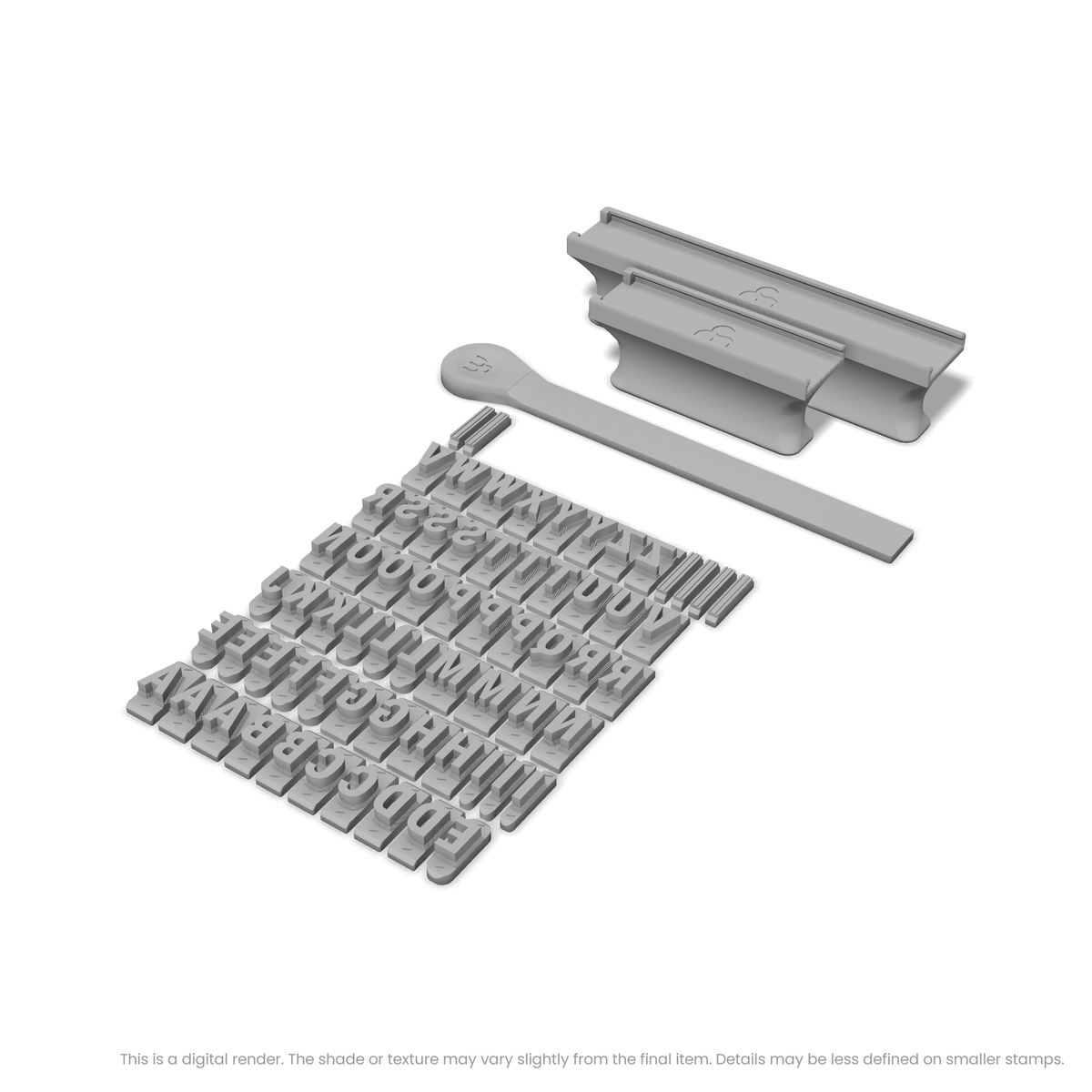 Roboto Condensed | Font Rail Stamp Sets | Letters, Numbers, and Symbols - Ceramind® Tools