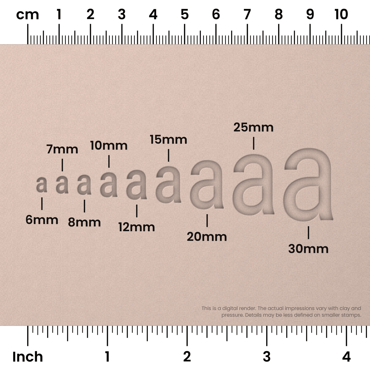 Roboto Condensed | Lowercase | Alphabet Stamp Sets - Ceramind® Tools