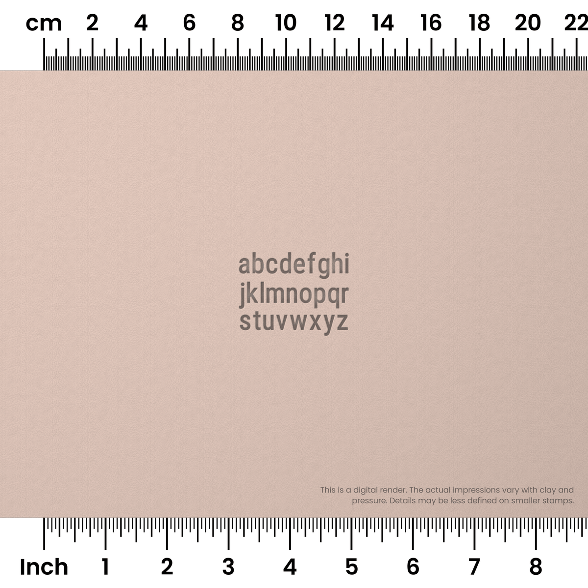 Roboto Condensed | Lowercase | Alphabet Stamp Sets - Ceramind® Tools