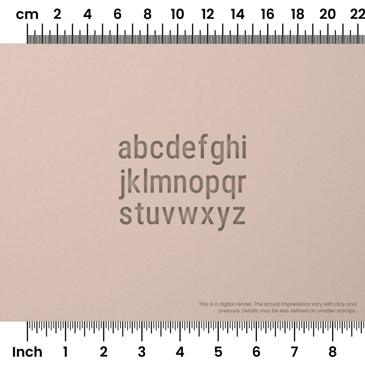 Roboto Condensed | Lowercase | Alphabet Stamp Sets - Ceramind® Tools