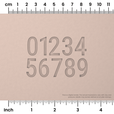 Roboto Condensed | Number Stamp Sets - Ceramind® Tools