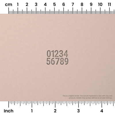 Roboto Condensed | Number Stamp Sets - Ceramind® Tools