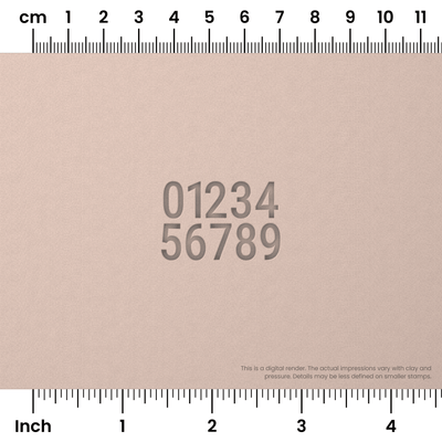 Roboto Condensed | Number Stamp Sets - Ceramind® Tools