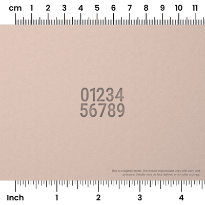 Roboto Condensed | Number Stamp Sets - Ceramind® Tools