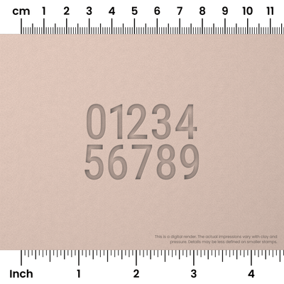 Roboto Condensed | Number Stamp Sets - Ceramind® Tools