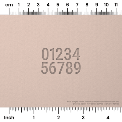 Roboto Condensed | Number Stamp Sets - Ceramind® Tools