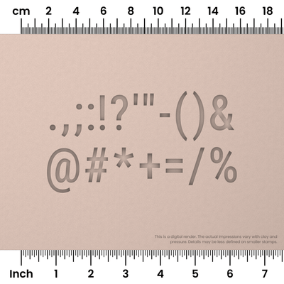 Roboto Condensed | Symbol Stamp Sets - Ceramind® Tools