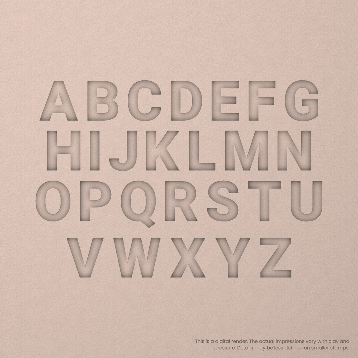 Roboto | Font Rail Stamp Sets | Letters, Numbers, and Symbols - Ceramind® Tools