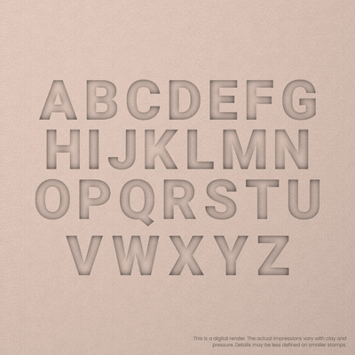 Roboto | Font Rail Stamp Sets | Letters, Numbers, and Symbols - Ceramind® Tools