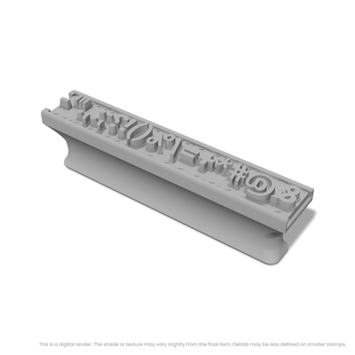 Roboto | Font Rail Stamp Sets | Letters, Numbers, and Symbols - Ceramind® Tools